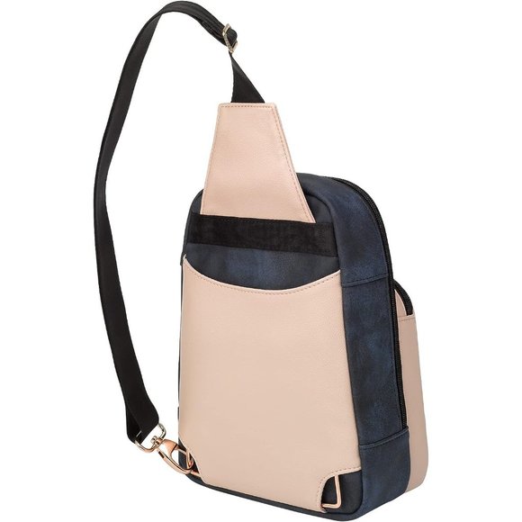 Girls Indigo Blush Cotton Criss-Cross Sling